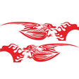 2 PCS/Set D-489 Fire-breathing Dragon Pattern Car Modified Decorative Sticker(Red) - Decorative Sticker by PMC TechLife | Online Shopping South Africa | PMC TechLife | Buy Now Pay Later Mobicred