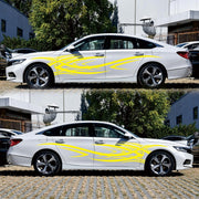 2 PCS/Set D-503 Totem Pattern Car Modified Decorative Sticker(Yellow)