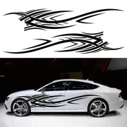 2 PCS/Set D-503 Totem Pattern Car Modified Decorative Sticker(Yellow)