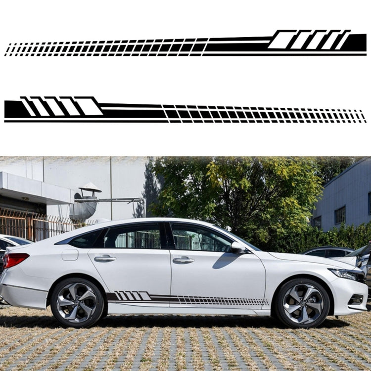 2 PCS/Set D-707 Striped Totem Pattern Car Modified Decorative Sticker(Black) - Decorative Sticker by PMC TechLife | Online Shopping South Africa | PMC TechLife | Buy Now Pay Later Mobicred