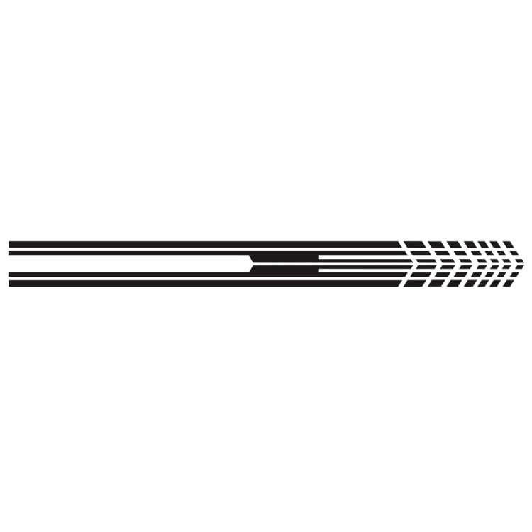 D-730 Stripe Pattern Car Modified Decorative Sticker(Black) - Decorative Sticker by PMC Jewellery | Online Shopping South Africa | PMC Jewellery | Buy Now Pay Later Mobicred