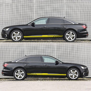 D-730 Stripe Pattern Car Modified Decorative Sticker(Yellow)