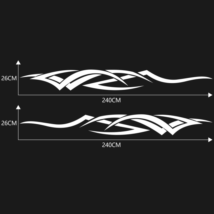 2 PCS/Set D-731 Totem Pattern Car Modified Decorative Sticker(White) - Decorative Sticker by PMC TechLife | Online Shopping South Africa | PMC TechLife | Buy Now Pay Later Mobicred