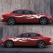 2 PCS/Set D-731 Totem Pattern Car Modified Decorative Sticker(White)