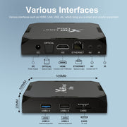 H96 Max+ Ultra 4GB+32GB Amlogic S905X4 8K Smart TV BOX Android 11.0 Media Player, Plug Type:UK Plug