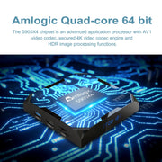X96 Max+ Ultra 4GB+64GB Amlogic S905X4 8K Smart TV BOX Android 11.0 Media Player, Plug Type:UK Plug
