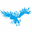 D-733 Eagle Pattern Car Modified Hood Decorative Sticker(Blue) - Decorative Sticker by PMC TechLife | Online Shopping South Africa | PMC TechLife | Buy Now Pay Later Mobicred