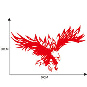 D-733 Eagle Pattern Car Modified Hood Decorative Sticker(Red)