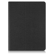 For 10 inch Cloth Texture 360 Rotation Horizontal Flip Universal Tablet PC Leather Case with Pen Slot(Black)