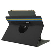 For 10 inch Cloth Texture 360 Rotation Horizontal Flip Universal Tablet PC Leather Case with Pen Slot(Black)