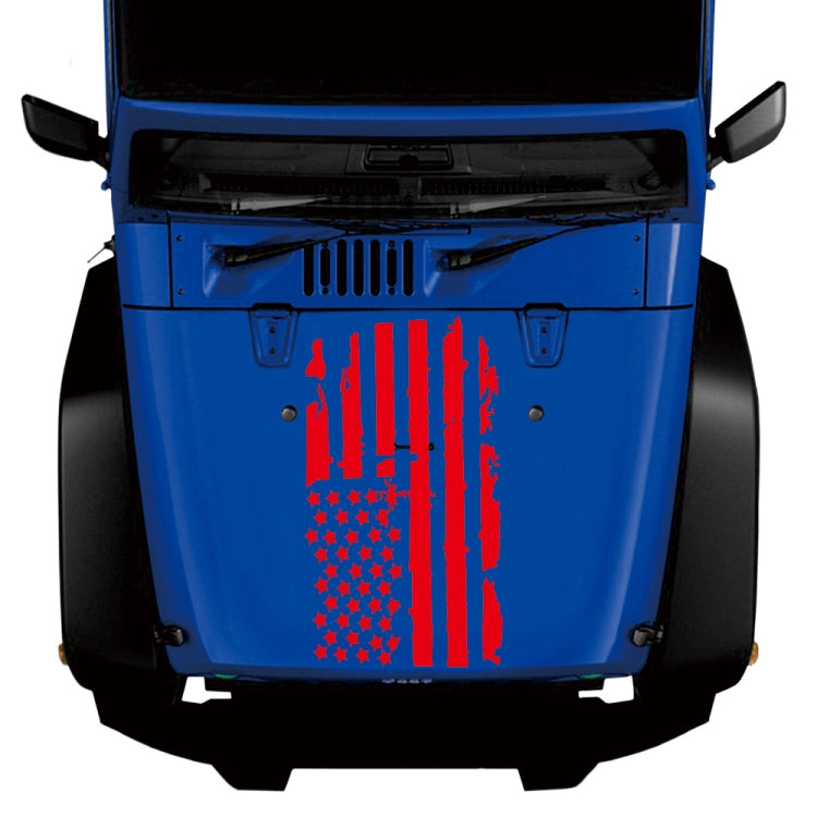D-778 American Flag Pattern Car Modified Decorative Sticker(Red) - Decorative Sticker by PMC Jewellery | Online Shopping South Africa | PMC Jewellery | Buy Now Pay Later Mobicred