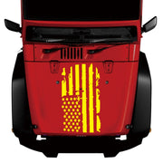 D-778 American Flag Pattern Car Modified Decorative Sticker(Yellow)
