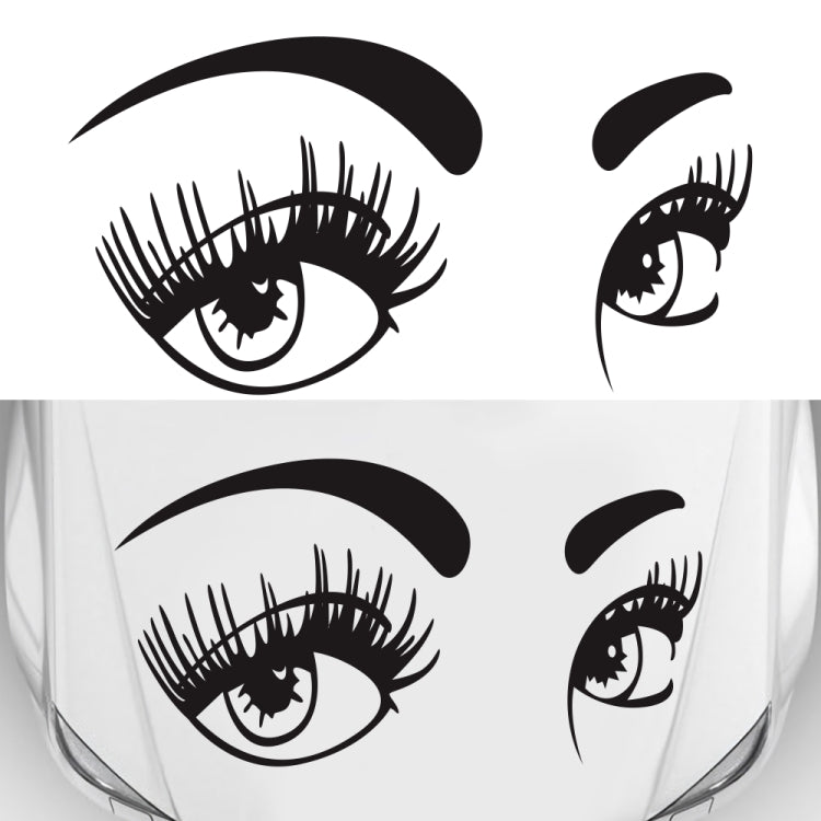 D-821 Beauty Eyes Pattern Car Modified Decorative Sticker(Black) - Decorative Sticker by PMC TechLife | Online Shopping South Africa | PMC TechLife | Buy Now Pay Later Mobicred