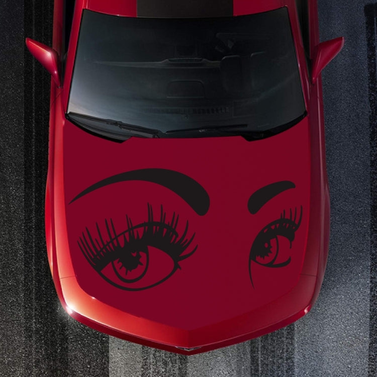 D-821 Beauty Eyes Pattern Car Modified Decorative Sticker(Black) - Decorative Sticker by PMC TechLife | Online Shopping South Africa | PMC TechLife | Buy Now Pay Later Mobicred
