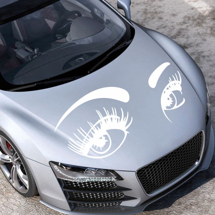 D-821 Beauty Eyes Pattern Car Modified Decorative Sticker(White) - Decorative Sticker by PMC TechLife | Online Shopping South Africa | PMC TechLife | Buy Now Pay Later Mobicred