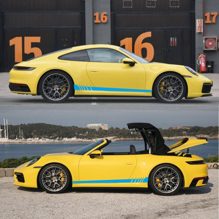 2 PCS/Set D-854 Stripe Pattern Car Modified Decorative Sticker(Blue) - Decorative Sticker by PMC Jewellery | Online Shopping South Africa | PMC Jewellery | Buy Now Pay Later Mobicred