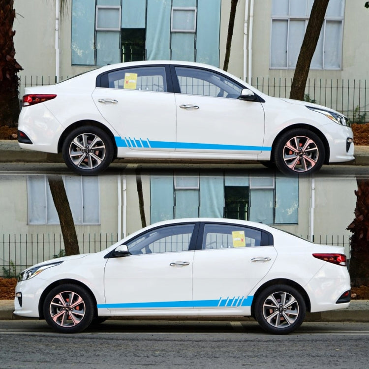 2 PCS/Set D-854 Stripe Pattern Car Modified Decorative Sticker(Blue)