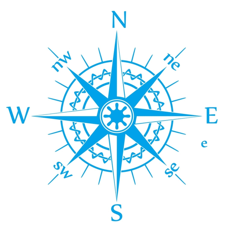 D-863 Compass Pattern Car Modified Decorative Sticker(Blue) - Decorative Sticker by PMC TechLife | Online Shopping South Africa | PMC TechLife | Buy Now Pay Later Mobicred