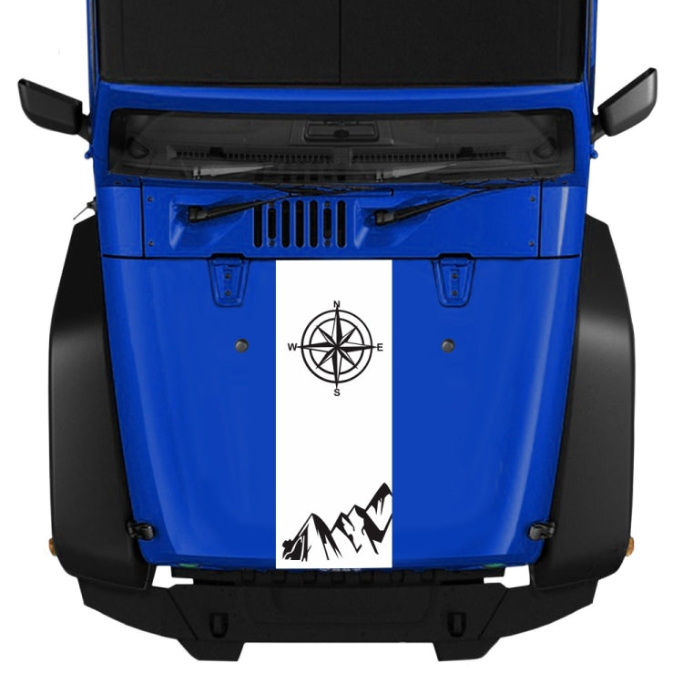 D-864 Compass Pattern Car Modified Decorative Sticker(White) - Decorative Sticker by PMC TechLife | Online Shopping South Africa | PMC TechLife | Buy Now Pay Later Mobicred