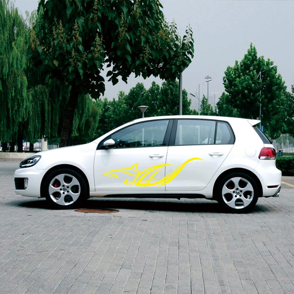 D-905 Animal Pattern Car Modified Decorative Sticker(Yellow)