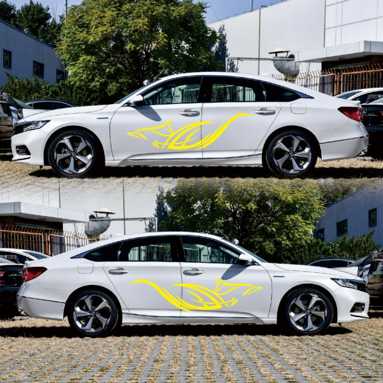 D-905 Animal Pattern Car Modified Decorative Sticker(Yellow)