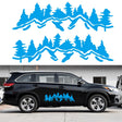 2 PCS/Set D-924 Mountain Woods Pattern Car Modified Decorative Sticker(Blue) - Decorative Sticker by PMC TechLife | Online Shopping South Africa | PMC TechLife | Buy Now Pay Later Mobicred