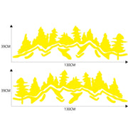 2 PCS/Set D-924 Mountain Woods Pattern Car Modified Decorative Sticker(Yellow)