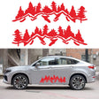2 PCS/Set D-924 Mountain Woods Pattern Car Modified Decorative Sticker(Red) - Decorative Sticker by PMC TechLife | Online Shopping South Africa | PMC TechLife | Buy Now Pay Later Mobicred
