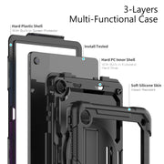 For Lenovo Tab M10 Plus 10.6 3rd Gen 2022 Silicone + PC Tablet Case(Black)