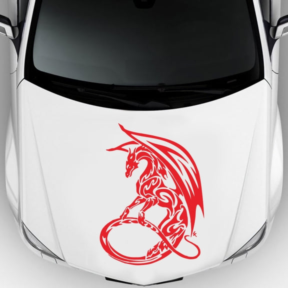 D-931 Pterosaur Pattern Car Modified Decorative Sticker(Red)