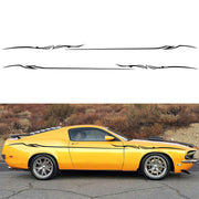 2 PCS/Set D-933 Lightning Pattern Car Modified Decorative Sticker(Black)