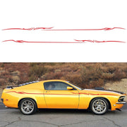 2 PCS/Set D-933 Lightning Pattern Car Modified Decorative Sticker(Red)