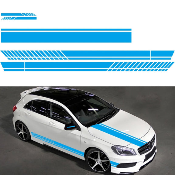 D-936 Stripe Pattern Car Modified Decorative Sticker(Blue)