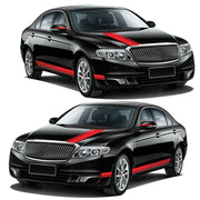 D-936 Stripe Pattern Car Modified Decorative Sticker(Red)