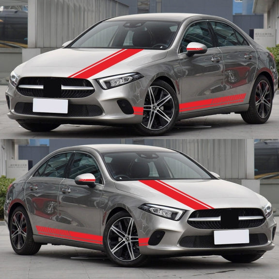 D-936 Stripe Pattern Car Modified Decorative Sticker(Red)