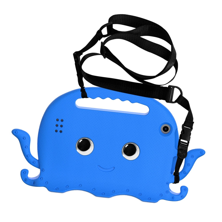 For Amazon Kindle Fire HD 7 2019 / 2017 / 2015 Octopus EVA Shockproof Tablet Case with Screen Film & Shoulder Strap(Blue) - Amazon by PMC TechLife | Online Shopping South Africa | PMC TechLife | Buy Now Pay Later Mobicred