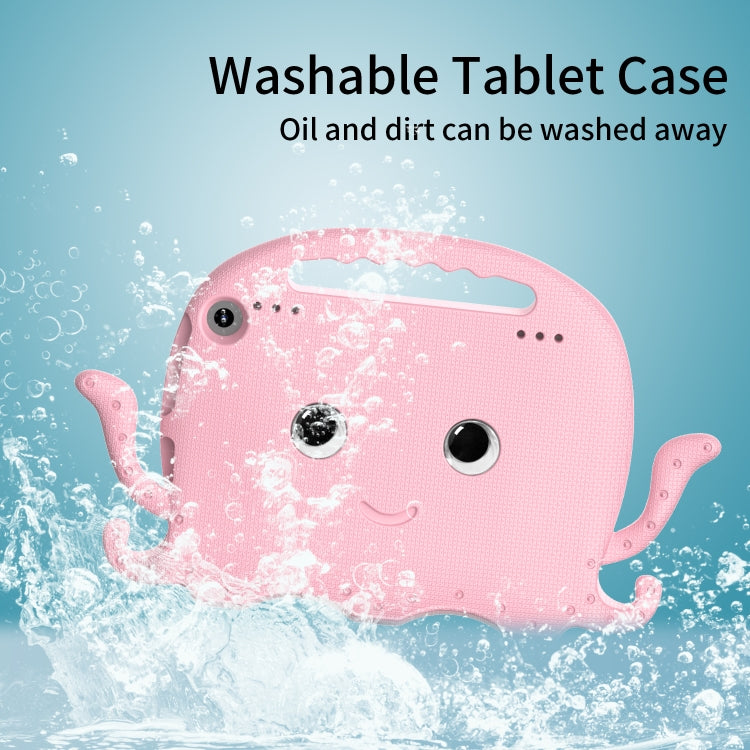 For Amazon Kindle Fire HD 8 / HD 8 Plus Octopus EVA Shockproof Tablet Case with Screen Film & Shoulder Strap(Pink) - Amazon by PMC TechLife | Online Shopping South Africa | PMC TechLife | Buy Now Pay Later Mobicred