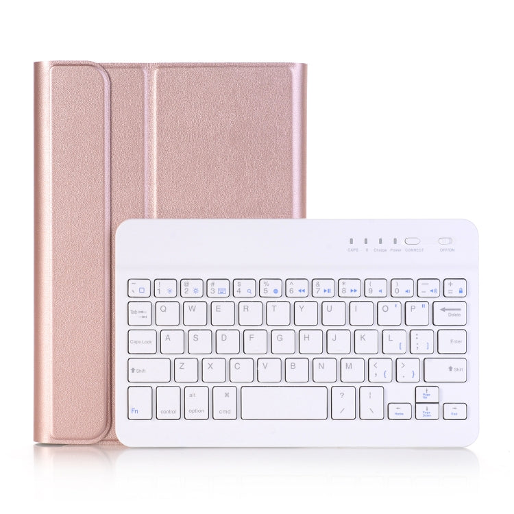 A290 For Galaxy Tab A 8.0 T290 / T295 (2019) Detachable Bluetooth Keyboard Leather Tablet Case with Stand Function(Rose Gold) - Samsung Keyboard by PMC TechLife | Online Shopping South Africa | PMC TechLife