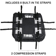 TIROL T24528 15 Cubic Foot Car Universal Rainproof Roof Luggage Outdoor Camper Roof Bag