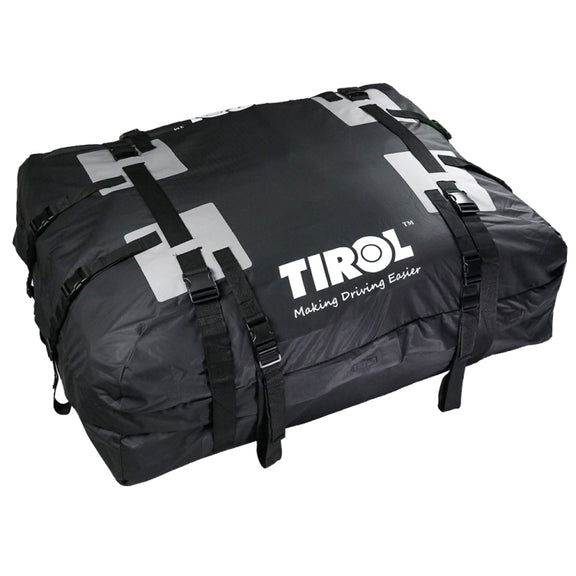TIROL T24528 15 Cubic Foot Car Universal Rainproof Roof Luggage Outdoor Camper Roof Bag