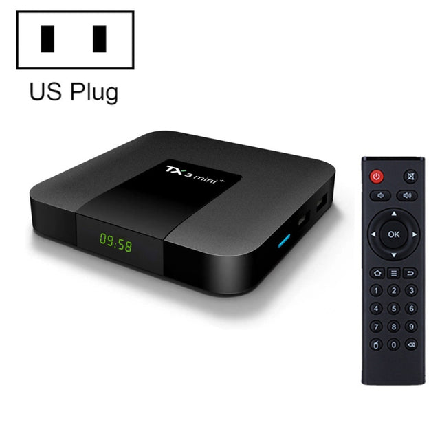 TX3 mini+  Android 11.0 Smart TV Box, Amlogic S905W2 Quad Core, Memory:2GB+16GB, 2.4GHz WiFi(US Plug)