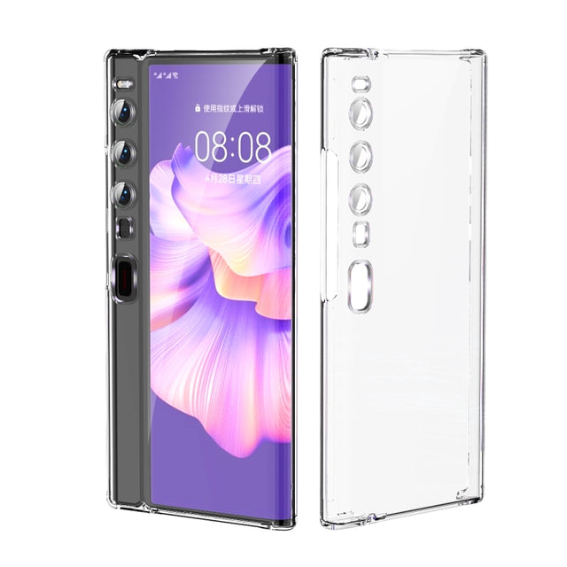 For Huawei Mate Xs 2 TPU Electroplating Full Coverage Protective Phone Case(Transparent)