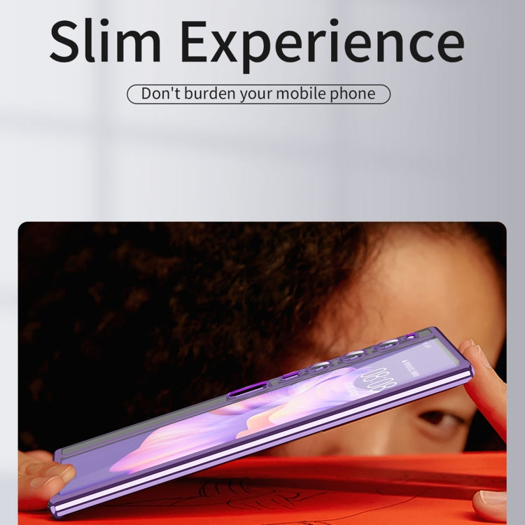 For Huawei Mate Xs 2 TPU Electroplating Full Coverage Protective Phone Case(Transparent) - Huawei Cases by PMC TechLife | Online Shopping South Africa | PMC TechLife | Buy Now Pay Later Mobicred