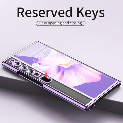For Huawei Mate Xs 2 TPU Electroplating Full Coverage Protective Phone Case(Transparent) - Huawei Cases by PMC Jewellery | Online Shopping South Africa | PMC Jewellery | Buy Now Pay Later Mobicred