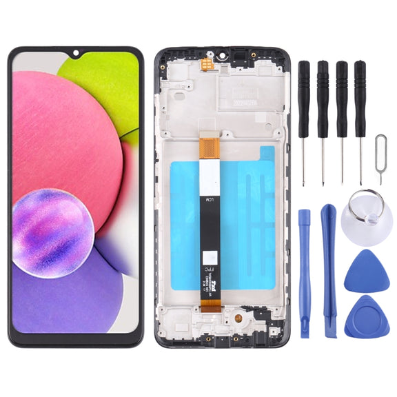 OEM LCD Screen For Samsung Galaxy A03s SM-A037U US Edition Digitizer Full Assembly with Frame