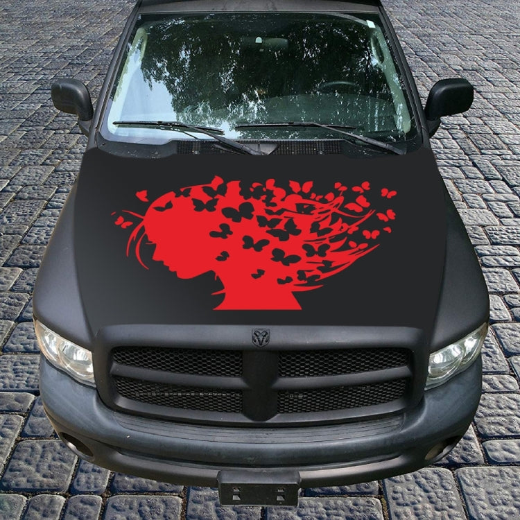 D-956 Butterfly Girl Pattern Car Modified Decorative Sticker(Red) - Decorative Sticker by PMC TechLife | Online Shopping South Africa | PMC TechLife | Buy Now Pay Later Mobicred