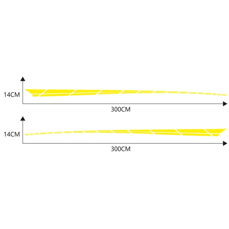 2 PCS/Set D-961 Checkered Flag Pattern Car Modified Decorative Sticker(Yellow) - Decorative Sticker by PMC TechLife | Online Shopping South Africa | PMC TechLife | Buy Now Pay Later Mobicred