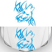 D-967 Wolf Tribe Pattern Car Modified Decorative Sticker(Blue)