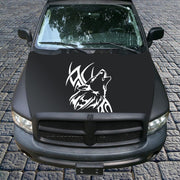 D-967 Wolf Tribe Pattern Car Modified Decorative Sticker(White)