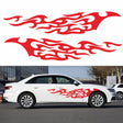 2 PCS/Set D-969 Flame Pattern Car Modified Decorative Sticker(Red) - Decorative Sticker by PMC TechLife | Online Shopping South Africa | PMC TechLife | Buy Now Pay Later Mobicred